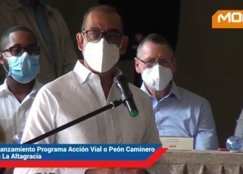 Acto de lanzamiento del Programa Acción Vial Peón Caminero Higüey provincia La Altagracia
